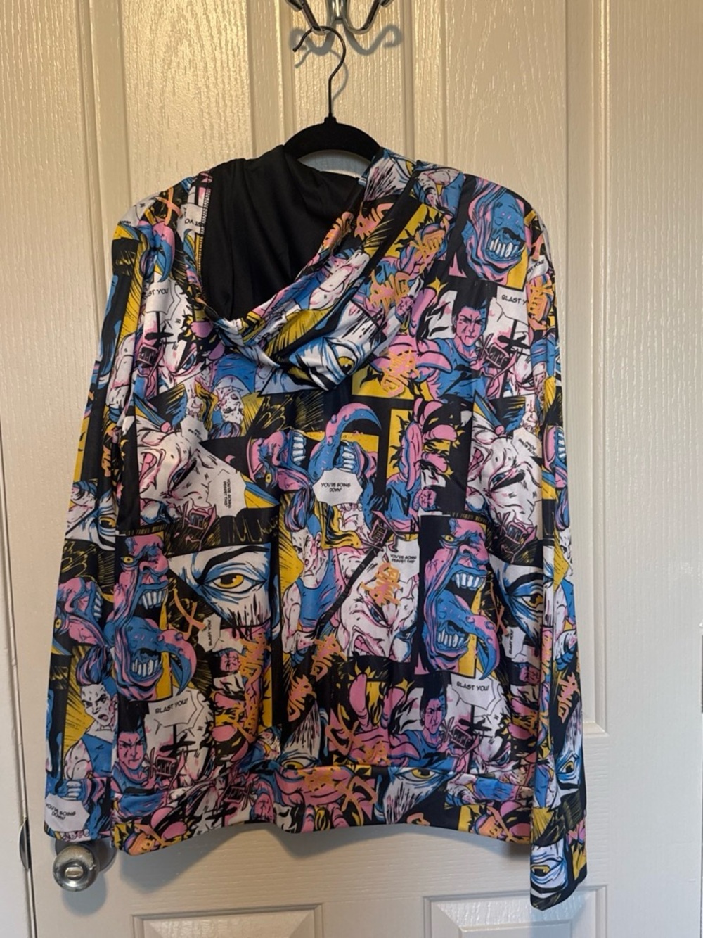 Manga Pop Art Hooded Pullover AND pants - Multicolor